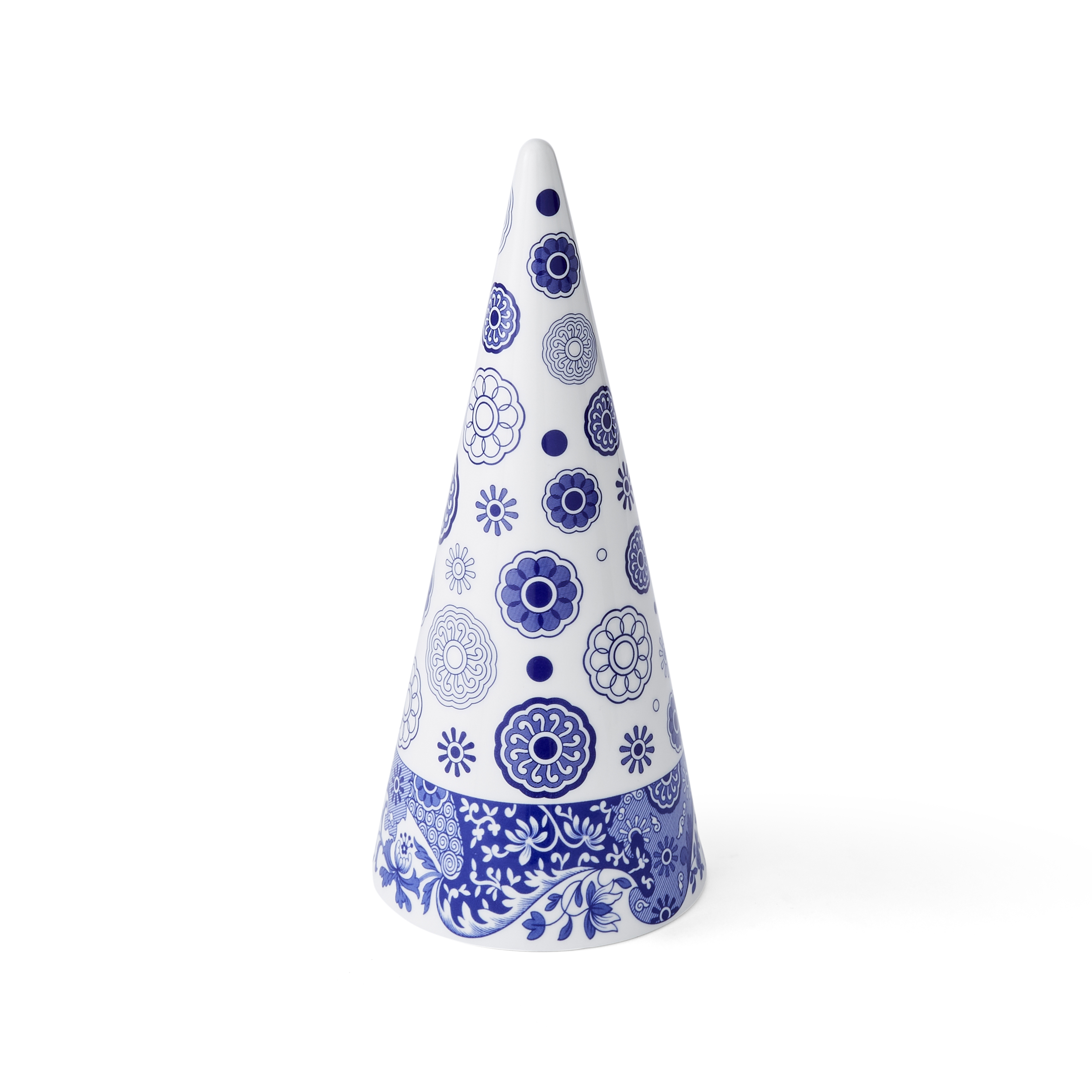 Blue Italian Medium Decorative Cone image number null